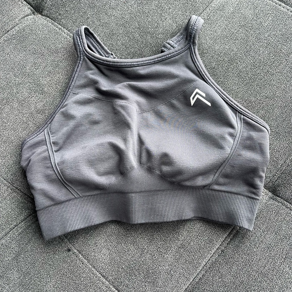 Oner Active Effortless High Neck Gray Women's Sports Bra